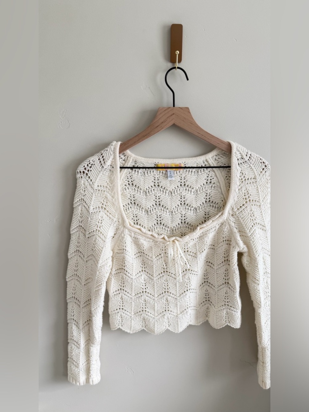 Urban Outfitters Blaire Crochet Square Neck Sweater - Picture 5 of 5